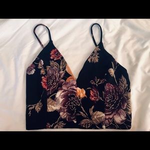 Floral bralette/crop top